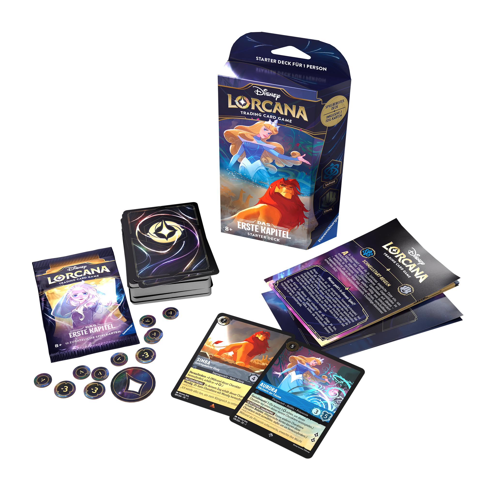 Disney Lorcana: Das Erste Kapitel - Starter Deck Saphir & Stahl (DE)