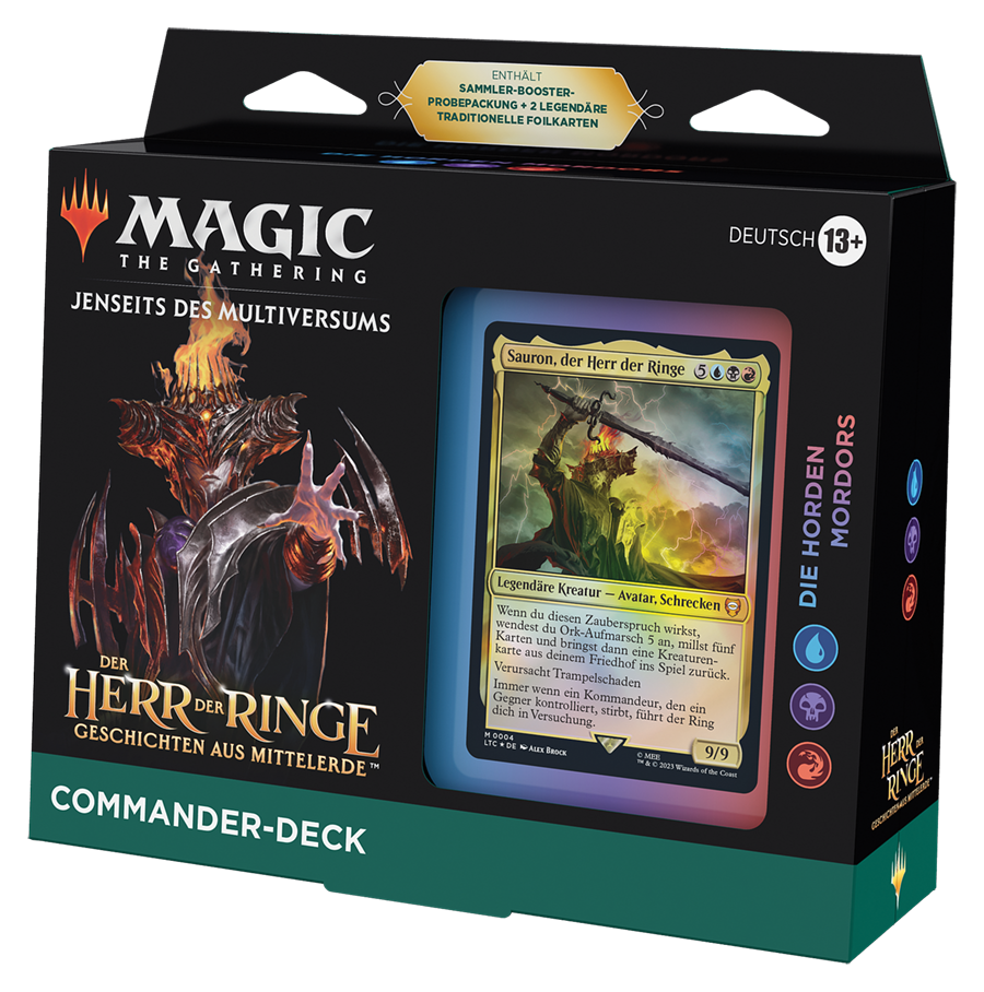 Magic: The Gathering - Der Herr der Ringe: Geschichten aus Mittelerde Commander-Deck – Die Scharen Mordors (DE)