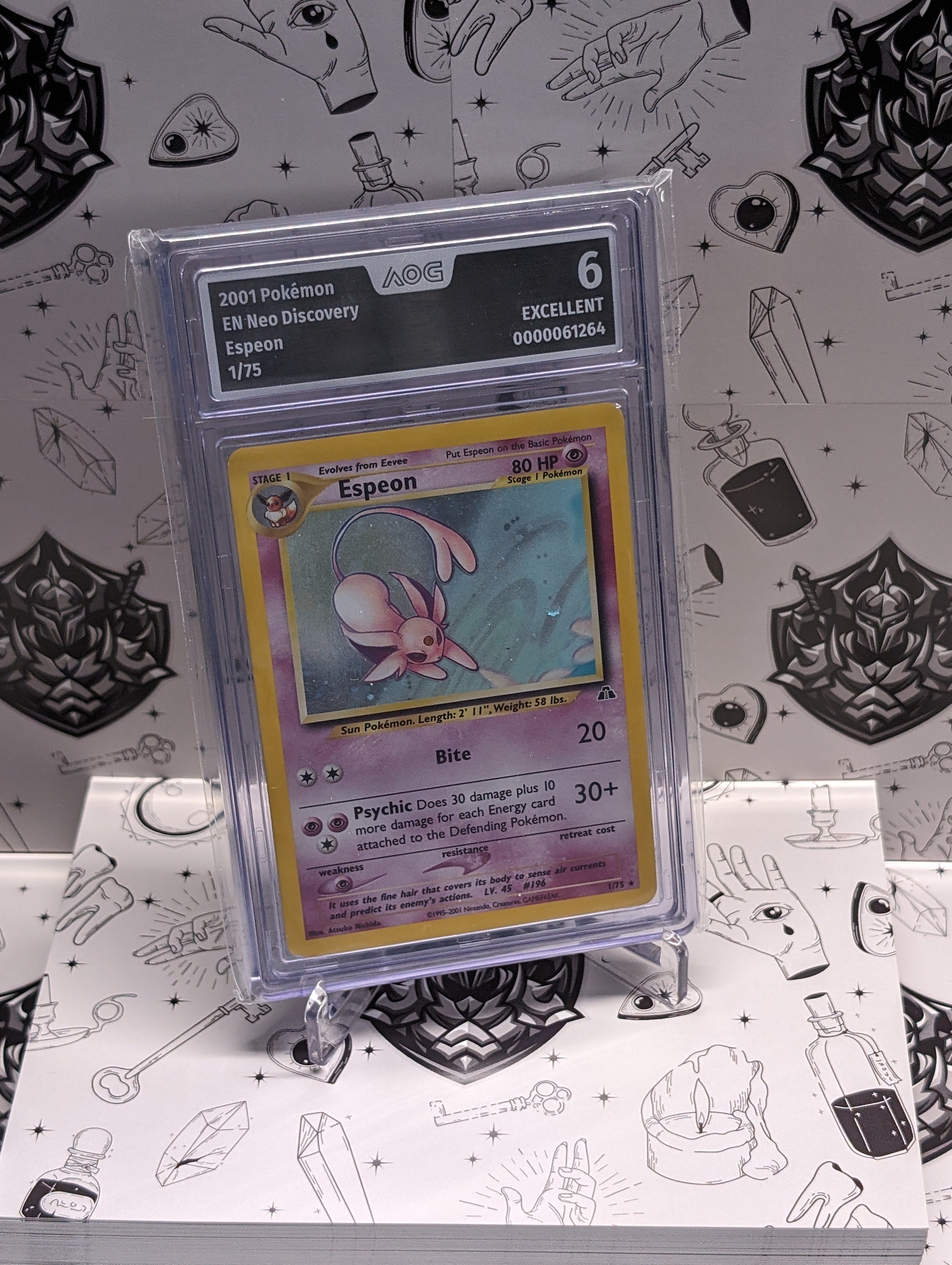 AOG Graded 6 - 2001 Pokémon – Neo Discovery – EN Espeon 1/75