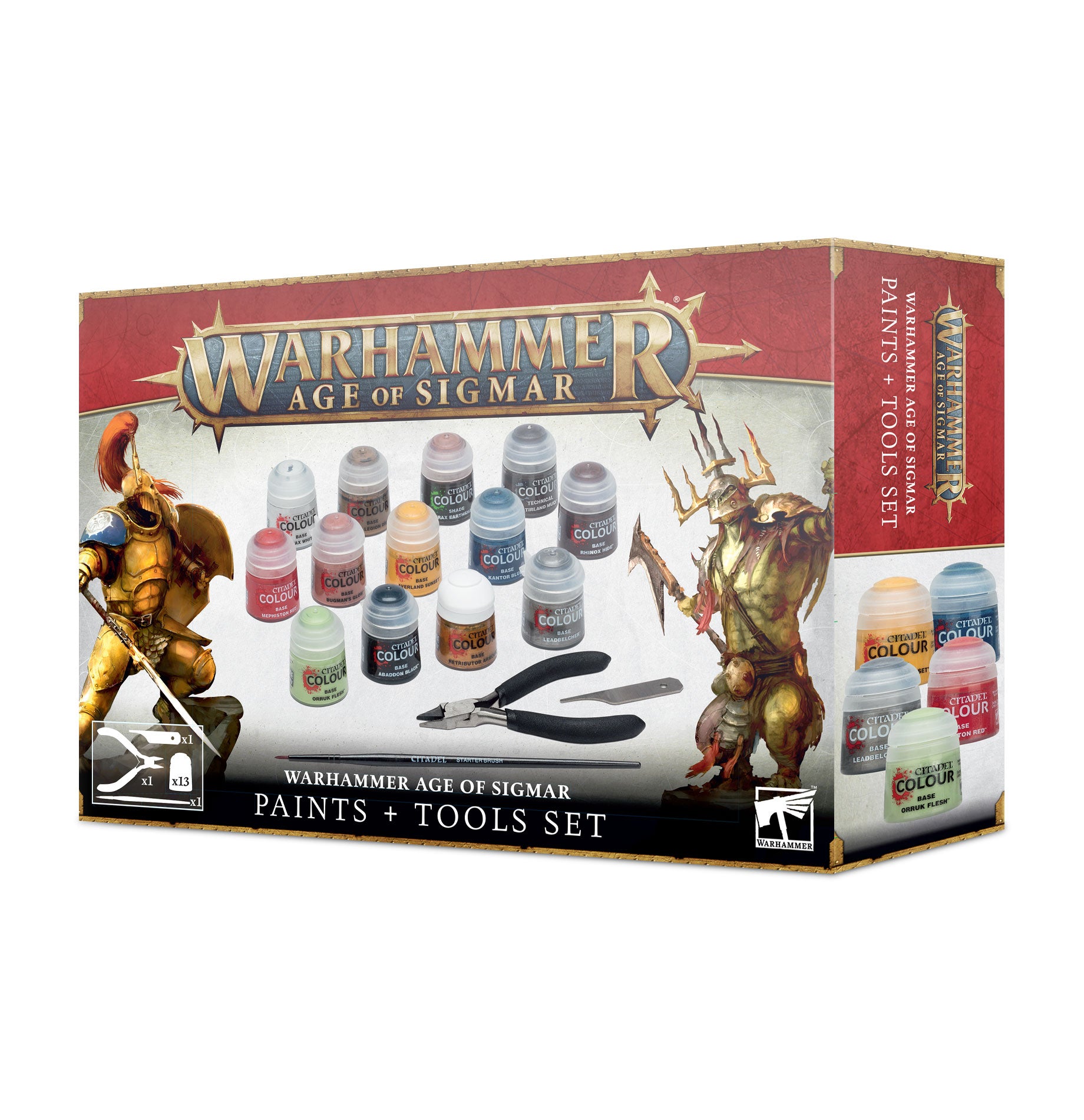 AGE OF SIGMAR: Farben und Zubehör Set "Paints + Tools"