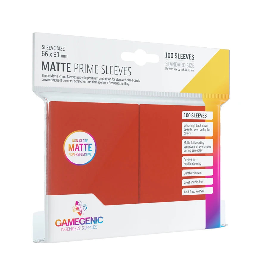 Matte PRIME Sleeves Red (100)